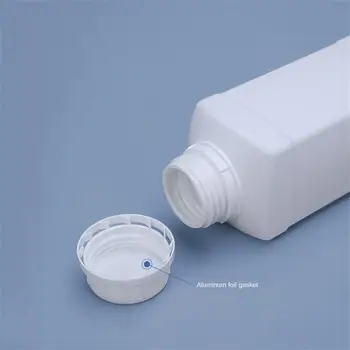 Празна квадратна пластмасова бутилка с капак Шампоан за контейнери от HDPE за хранителни продукти Лосион боя за многократна употреба