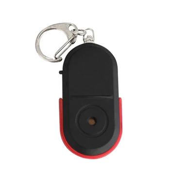 Мини Анти-изгубена свирка Намиране на ключове Безжична аларма Интелигентно етикетче Локатор на ключове Ключодържател Ключодържател Свирка Звук LED Light Tracker