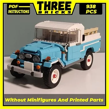 Classic City Truck Модел Moc Строителни тухли FJ Off Road Pickup Technology Модулни блокове Подаръци Коледни играчки DIY комплекти събрание