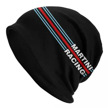 Racing Sport Martini Skullies Beanies Caps Men Women Unisex Hip Hop Winter Warm Knitted Hat Adult Bonnet Hats