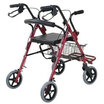 Преносима и сгъваема Старческа ръчна количка Висококачествена количка за пазаруване за възрастни