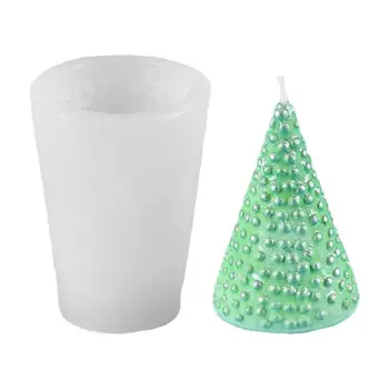 Коледна свещ мухъл 3D силиконова смола мухъл епоксидна смола ръчно изработени занаяти восъчна свещ сапунена глина занаят DIY домашно парти декор